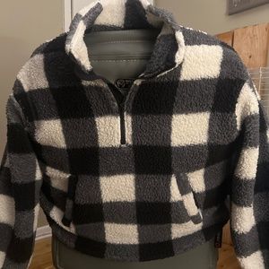 Checkered Sherpa jacket( free item with purchase!!!!)